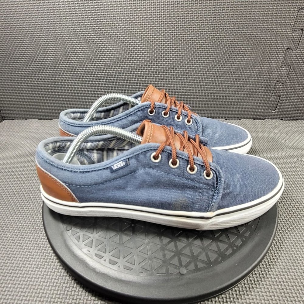 Mens Sz 9.5 Blue Vans Classic Low Top Sneakers